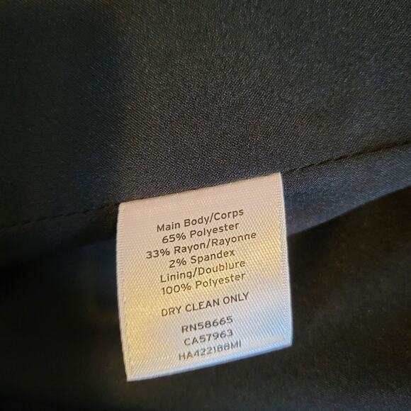 Halogen X Atlantic-Pacific Neutral Houndstooth Plaid Double Breasted Belted Coat - Picture 16 of 16